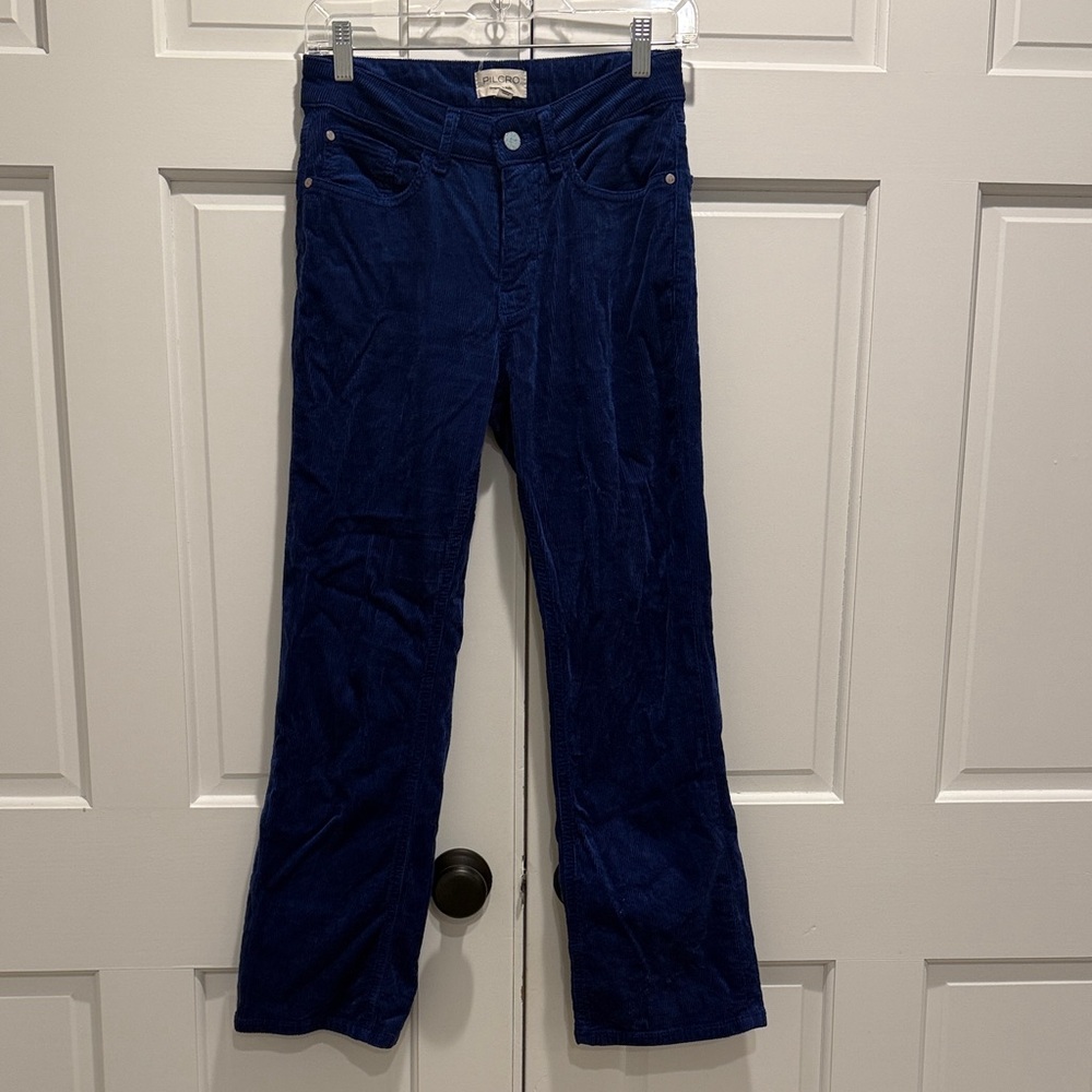 Pilcro Royal Blue Corduroy Trousers